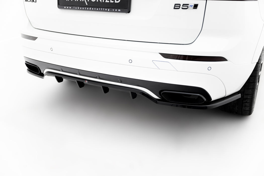 Maxton Design Rear Splitter (with vertical bars) Volvo XC60 Mk2 R-Design