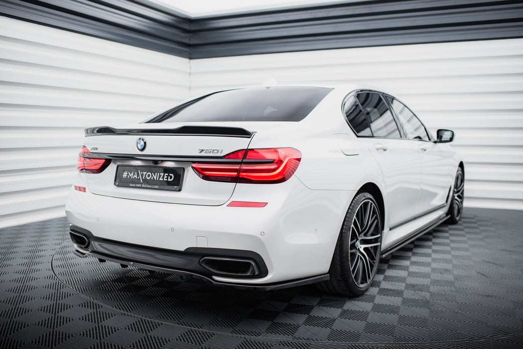 Maxton Design Rear Splitter (with vertical bars) for BMW 7 M-Pack G11 /G12