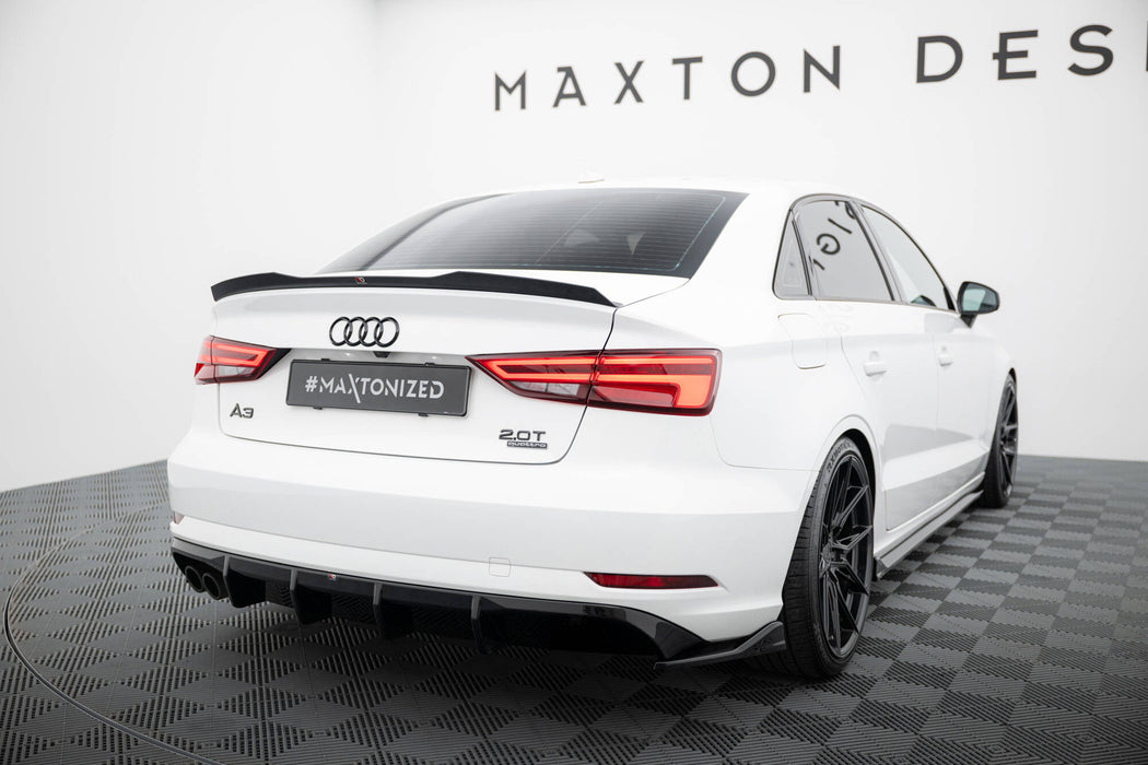 Maxton Design Rear Valance Audi A3 Sedan 8V Facelift (Version with dual exhaust tips on one side)