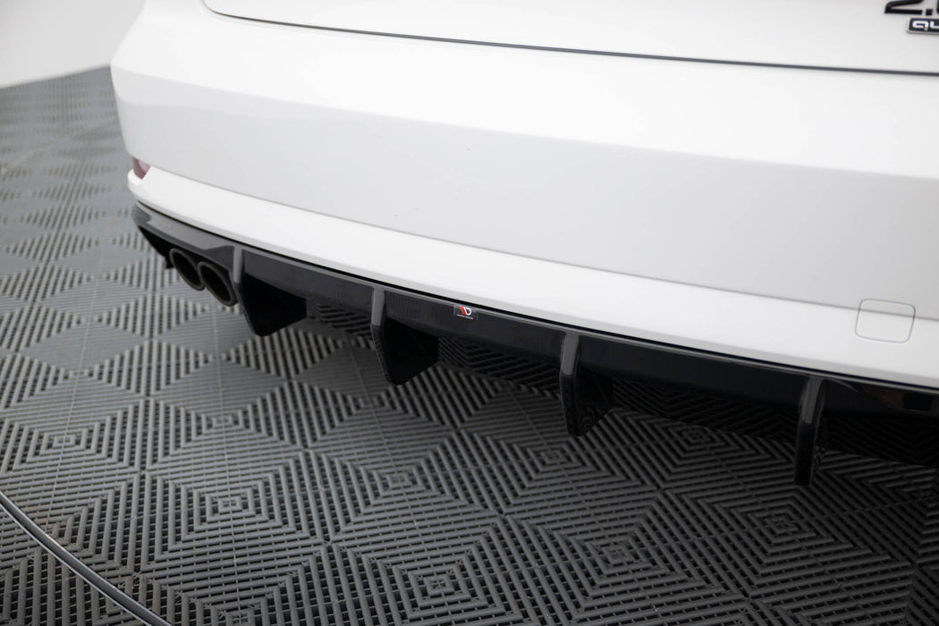 Maxton Design Rear Valance Audi A3 Sedan 8V Facelift (Version with dual exhaust tips on one side)