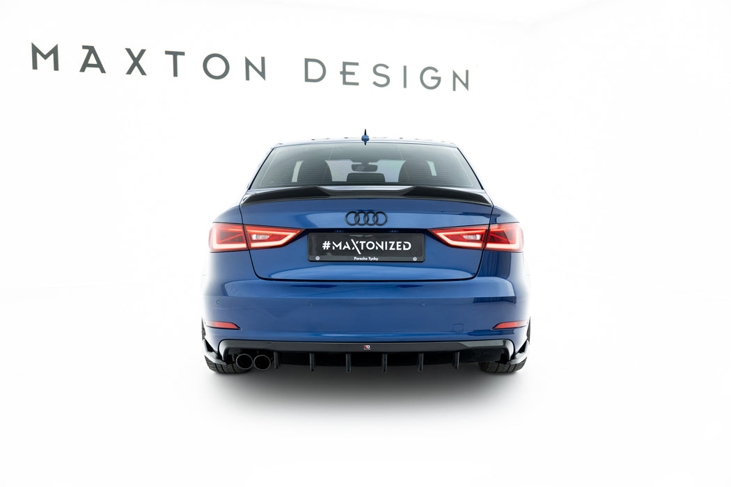 Maxton Design Rear Valance Audi A3 Sedan 8V  (Version with dual exhaust tips on one side)