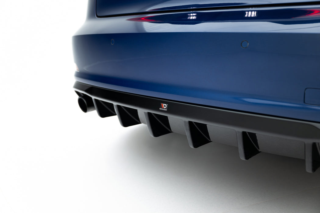 Maxton Design Rear Valance Audi A3 Sedan 8V (Version with single exhaust tips on both sides)