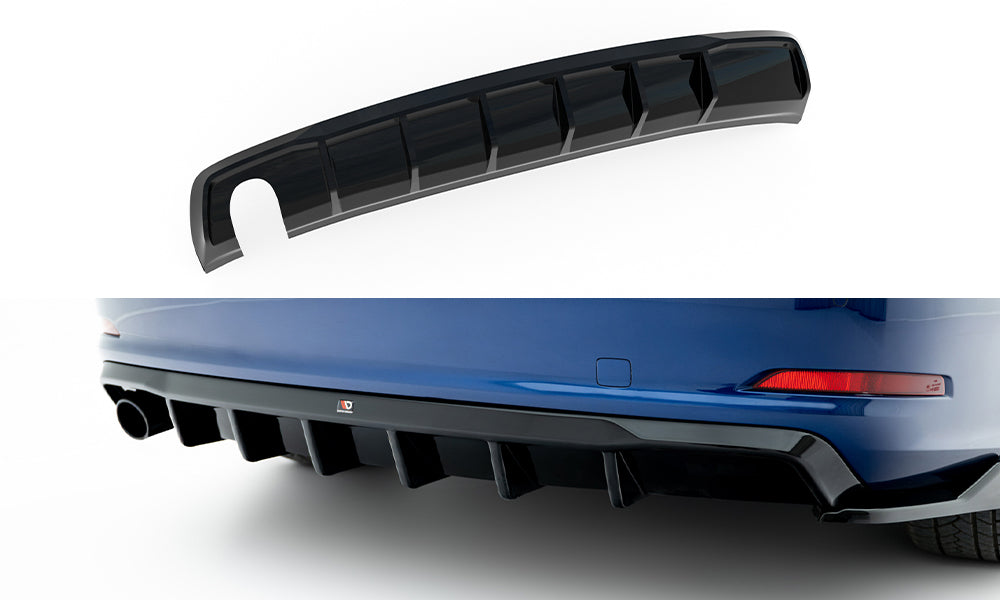 Maxton Design Rear Valance Audi A3 Sedan 8V (Version with single exhaust tips on one side)