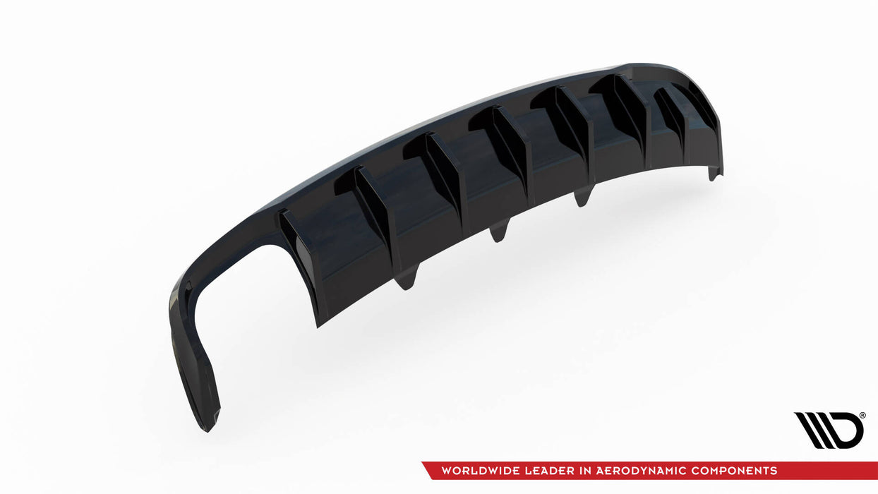 Maxton Design Rear Valance Audi A4 B8 Facelift (Single side dual exhaust version)
