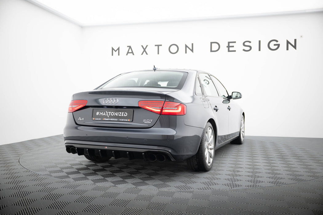 Maxton Design Rear Valance Audi A4 B8 Facelift (Version with dual exhausts on both sides)