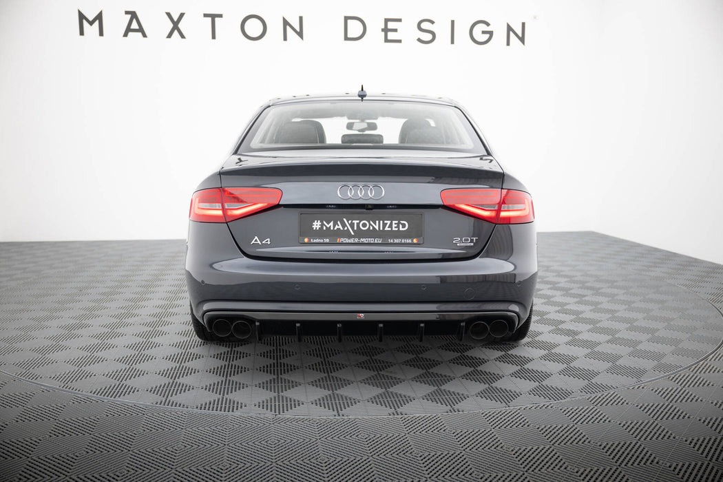 Maxton Design Rear Valance Audi A4 B8 Facelift (Version with dual exhausts on both sides)