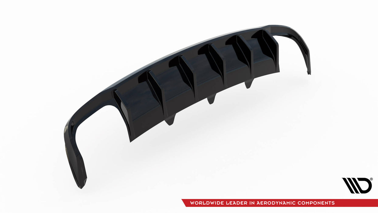 Maxton Design Rear Valance Audi A4 B8 Facelift (Version with dual exhausts on both sides)
