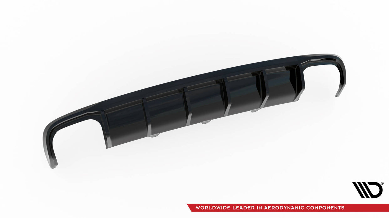 Maxton Design Rear Valance Audi A4 B8 Facelift (Version with dual exhausts on both sides)