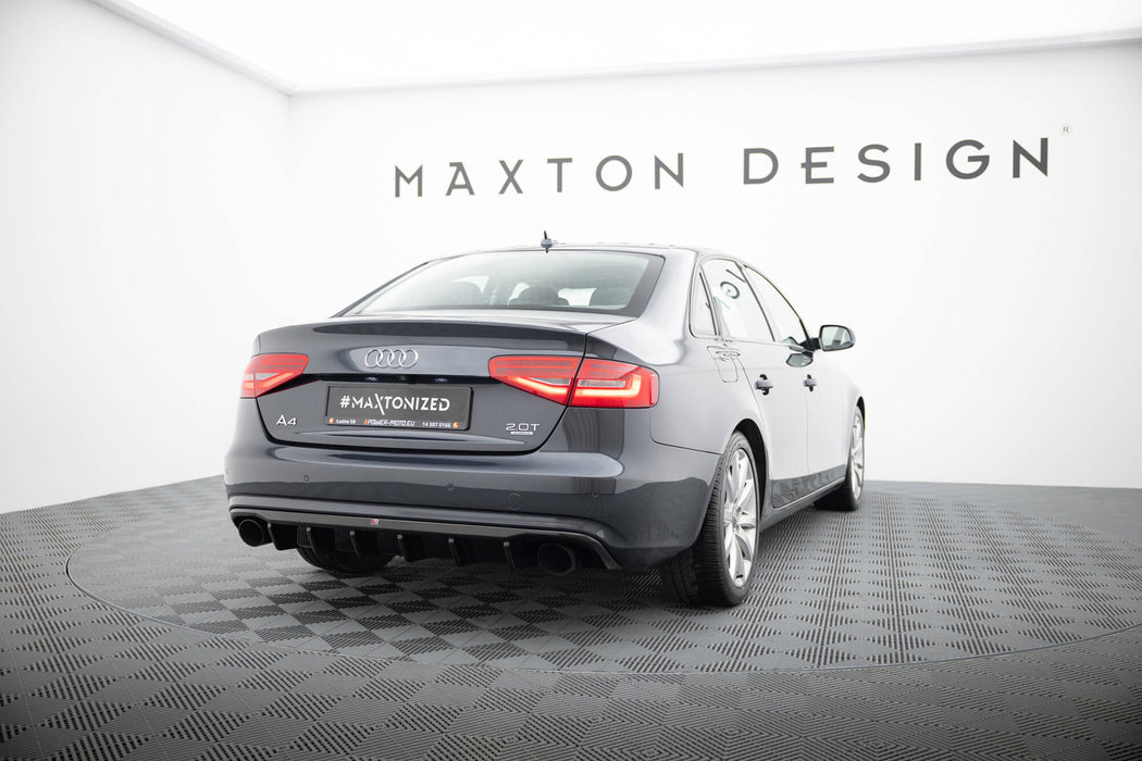 Maxton Design Rear Valance Audi A4 B8 Facelift (Version with single exhausts on both sides)