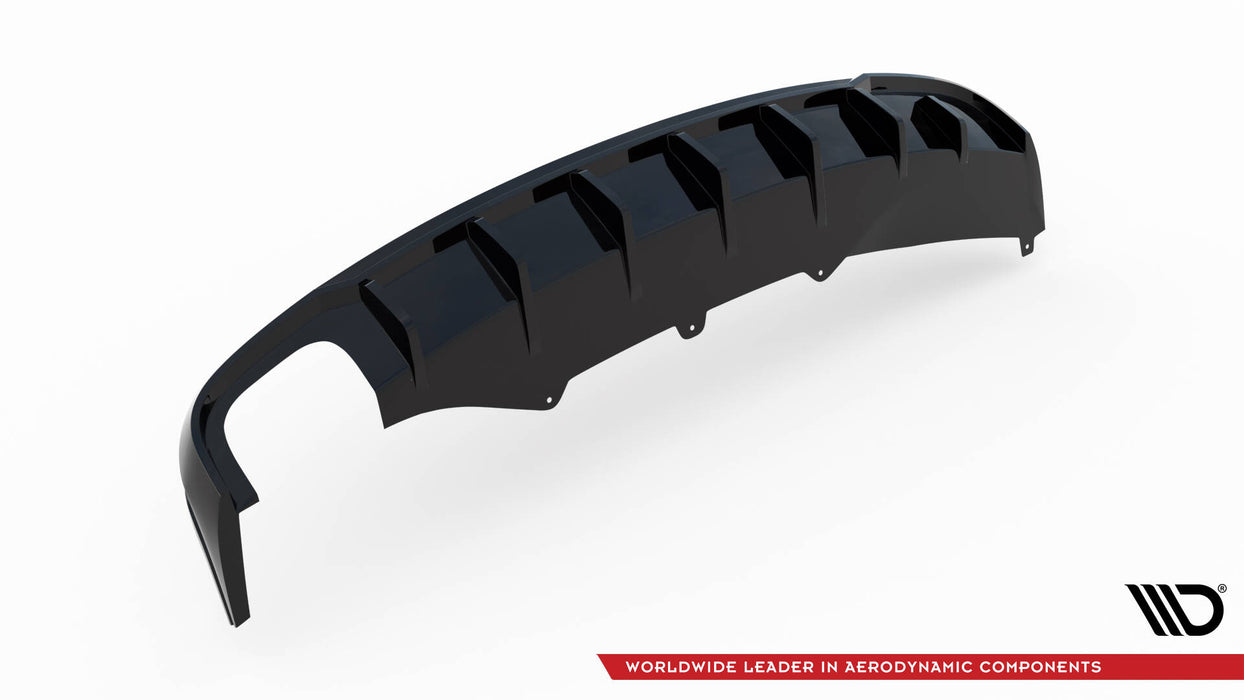 Maxton Design Rear Valance Audi A4 B8 (Single side dual exhaust version)