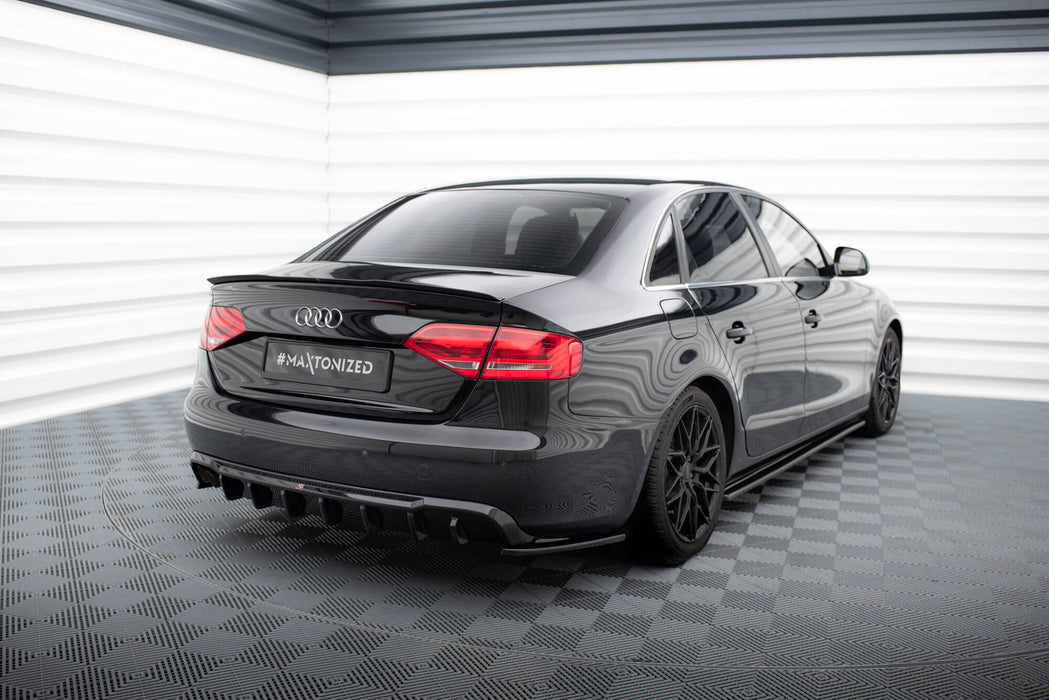 Maxton Design Rear Valance Audi A4 B8 (Single side dual exhaust version)