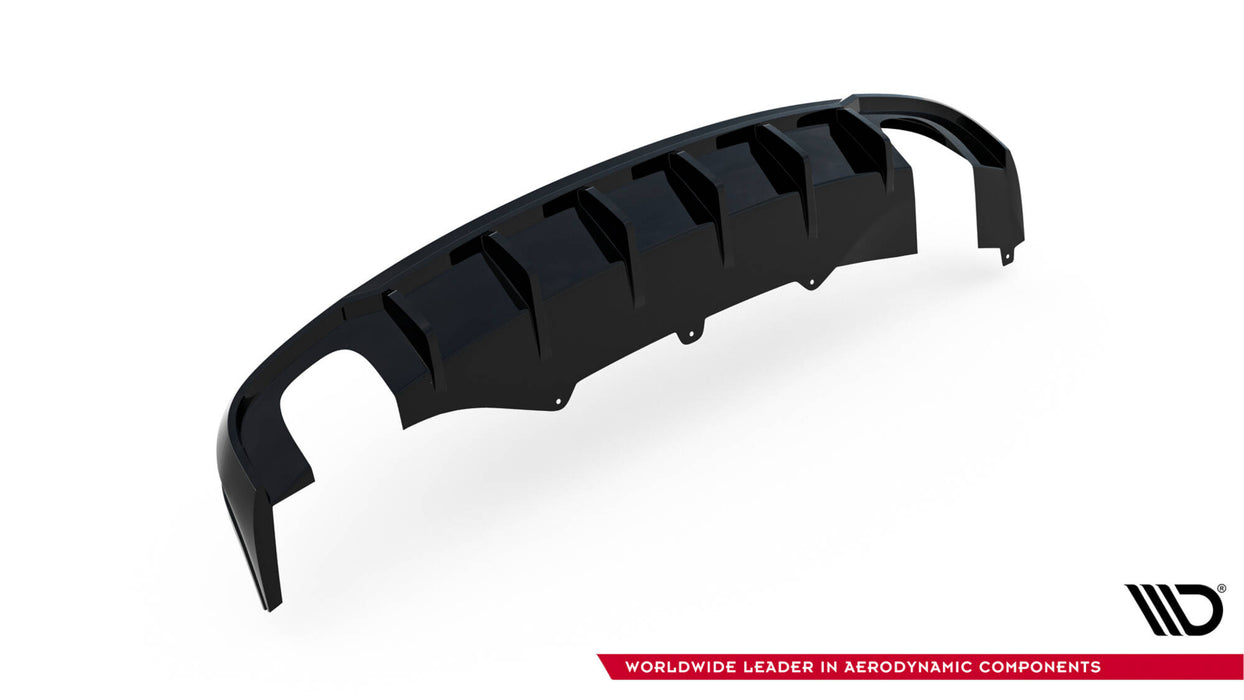 Maxton Design Rear Valance Audi A4 B8 (Version with single exhausts on two sides)