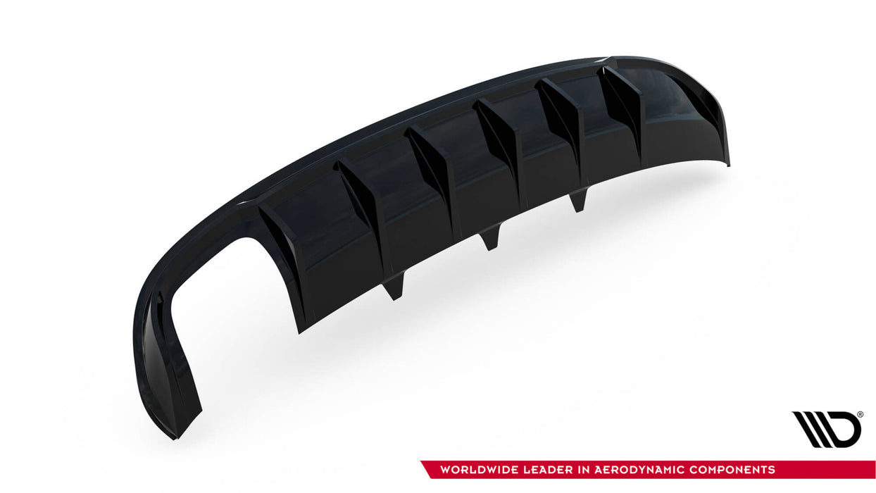 Maxton Design Rear Valance Audi A4 S-Line Sedan / Avant B8 (Version with dual exhaust tips on one side)