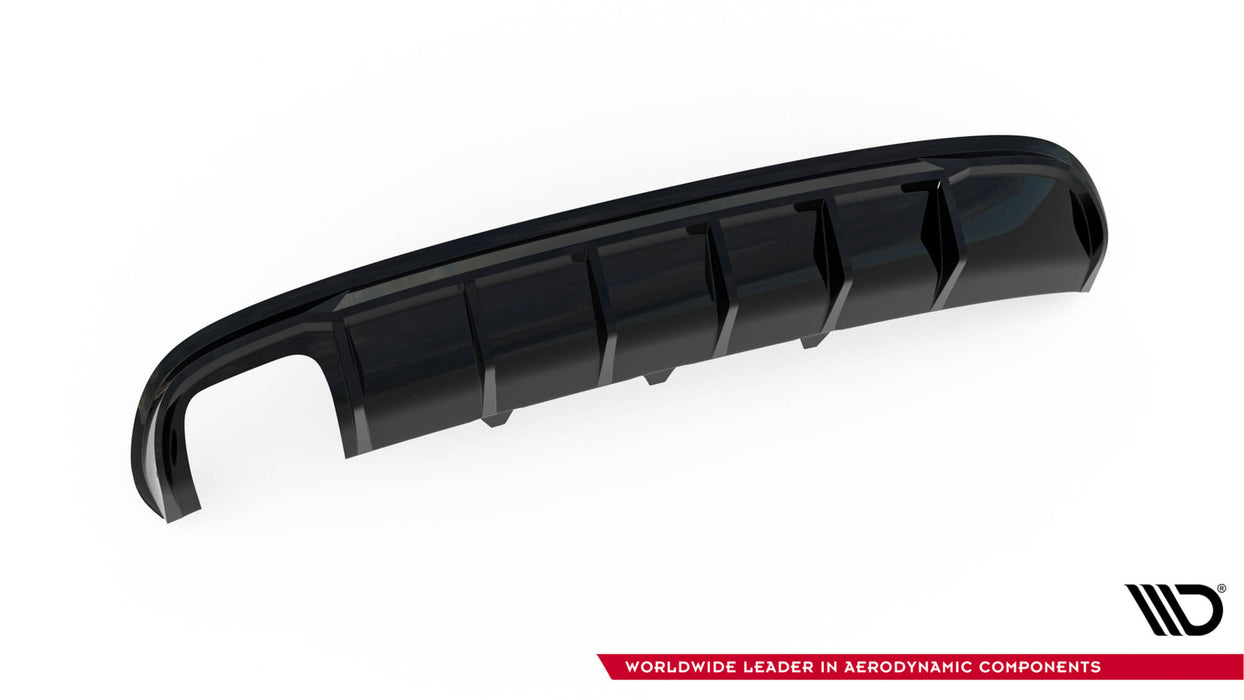 Maxton Design Rear Valance Audi A4 S-Line Sedan / Avant B8 (Version with dual exhaust tips on one side)
