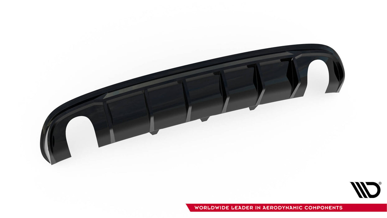 Maxton Design Rear Valance Audi A4 S-Line Sedan / Avant B8 (Version with single exhaust tips on both sides)