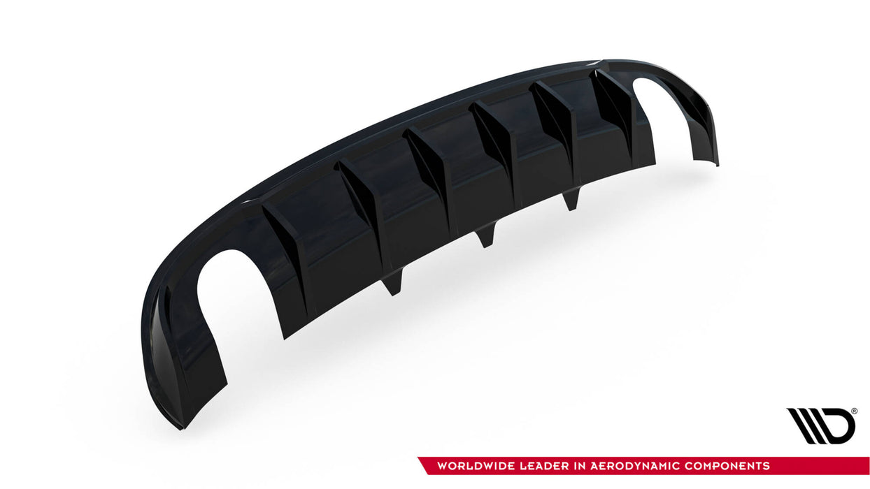 Maxton Design Rear Valance Audi A4 S-Line Sedan / Avant B8 (Version with single exhaust tips on both sides)
