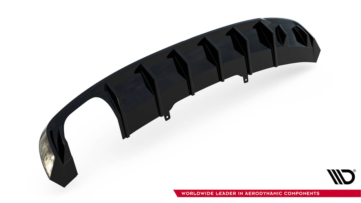 Maxton Design Rear Valance Audi A4 S-line B9 (Version with dual exhaust tips on one side)
