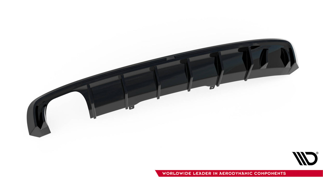 Maxton Design Rear Valance Audi A4 S-line B9 (Version with dual exhaust tips on one side)