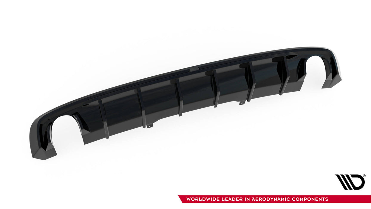 Maxton Design Rear Valance Audi A4 S-line B9 (Version with single exhaust tips on both sides)