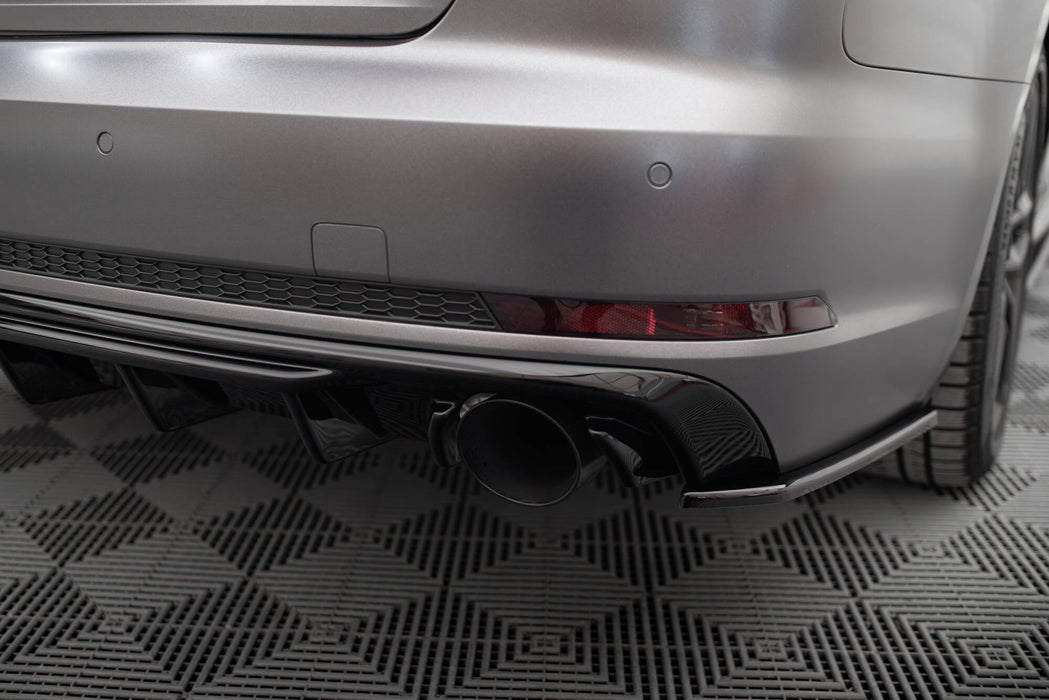 Maxton Design Rear Valance Audi A4 S-line B9 (Version with single exhaust tips on both sides)