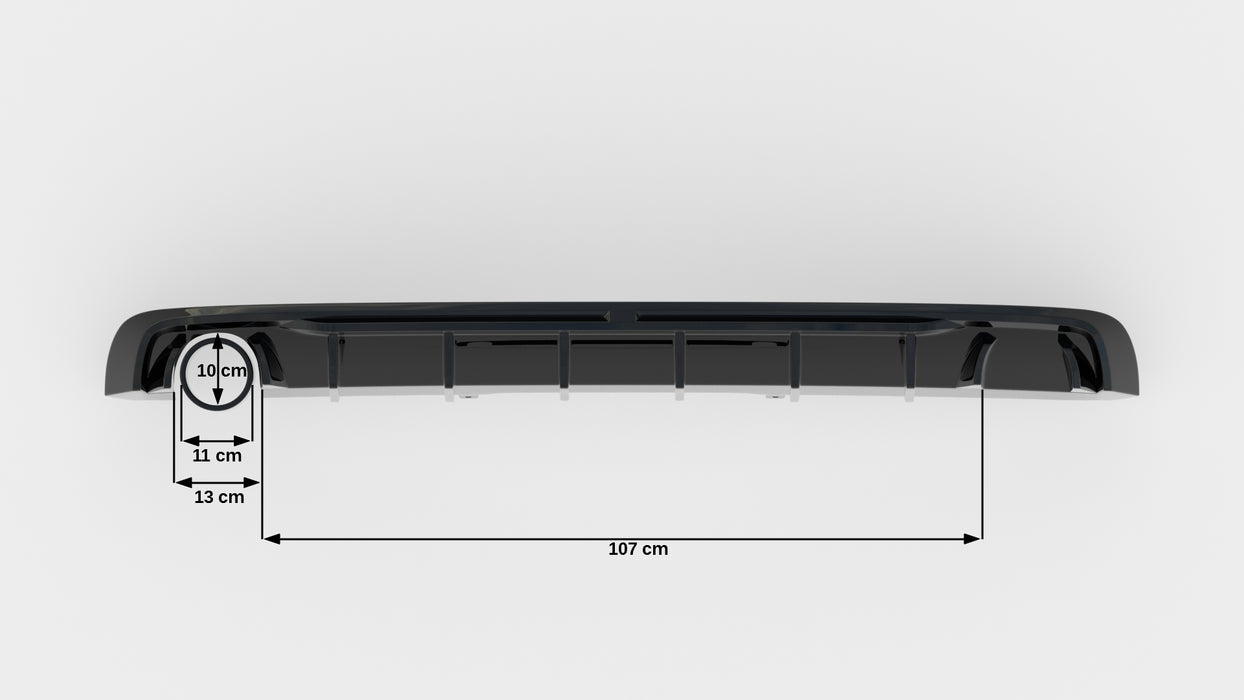 Maxton Design Rear Valance Audi A4 S-line B9 (Version with single exhaust tips on one side)