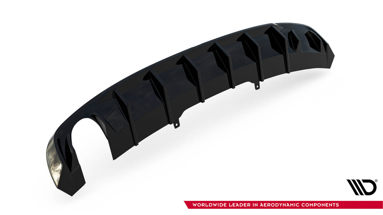 Maxton Design Rear Valance Audi A4 S-line B9 (Version with single exhaust tips on one side)
