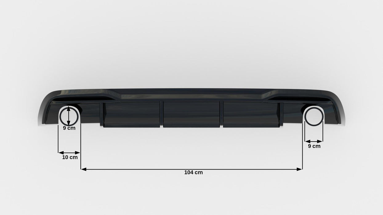 Maxton Design Rear Valance Audi A5 8T Facelift (Version with single exhausts on both sides)