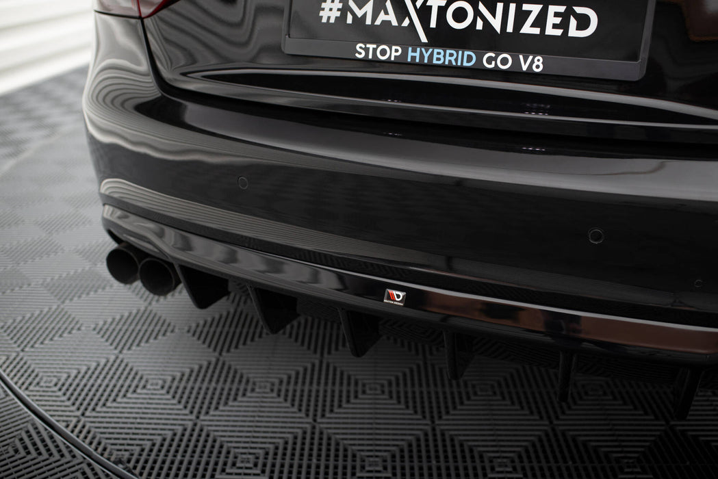 Maxton Design Rear Valance Audi A5 Coupe / Cabrio S-Line 8T (Single side dual exhaust version)