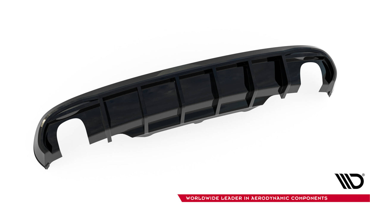 Maxton Design Rear Valance Audi A5 Coupe / Cabrio S-Line 8T (Version with single exhausts on both sides)