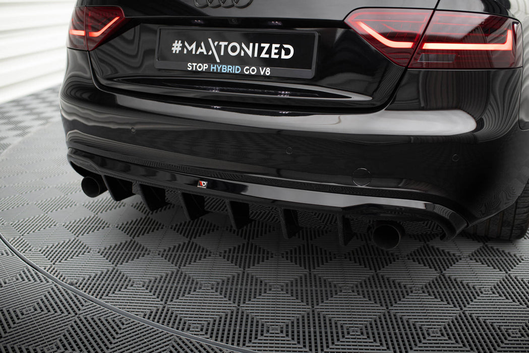 Maxton Design Rear Valance Audi A5 Coupe / Cabrio S-Line 8T (Version with single exhausts on both sides)