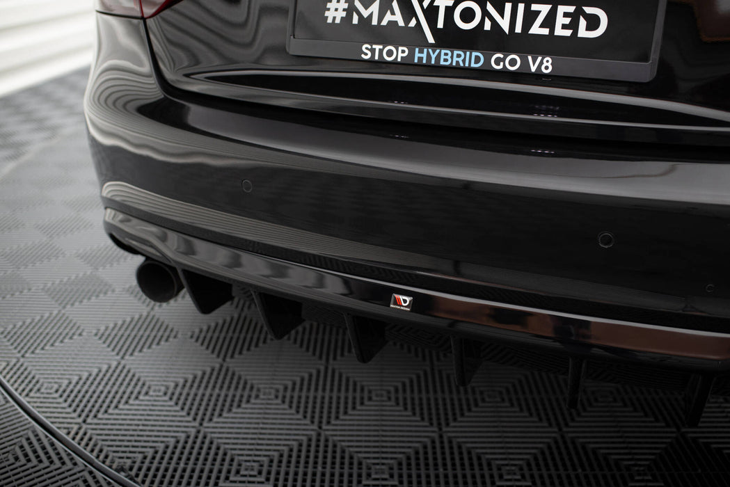 Maxton Design Rear Valance Audi A5 Coupe / Cabrio S-Line 8T (Version with single exhausts on both sides)
