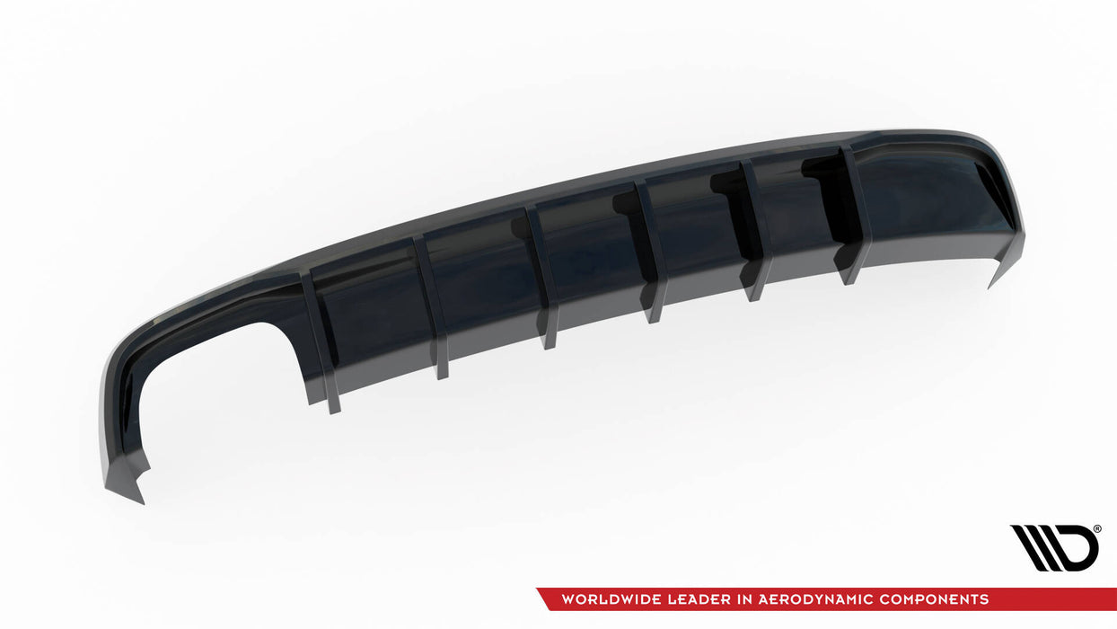 Maxton Design Rear Valance Audi A5 S-Line Coupe / Sportback 8T Facelift (Single side dual exhaust version)