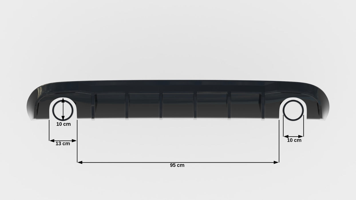 Maxton Design Rear Valance Audi A5 S-Line Sportback 8T (Version with single exhaust tips on both sides)