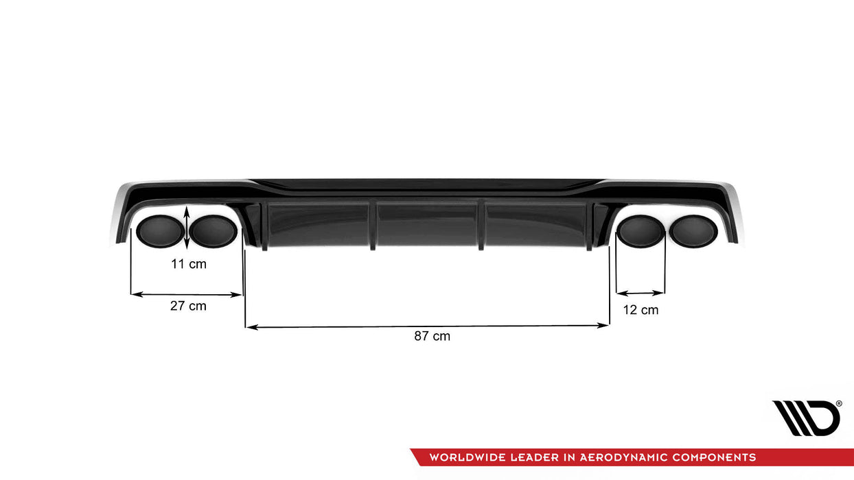 Maxton Design Rear Valance Audi A6 S-Line / S6 C8 / C8 Facelift
