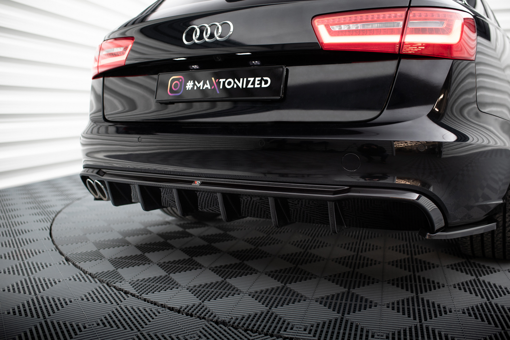 Maxton Design Rear Valance Audi A6 Sedan / Avant C7 (Single side dual exhaust version)