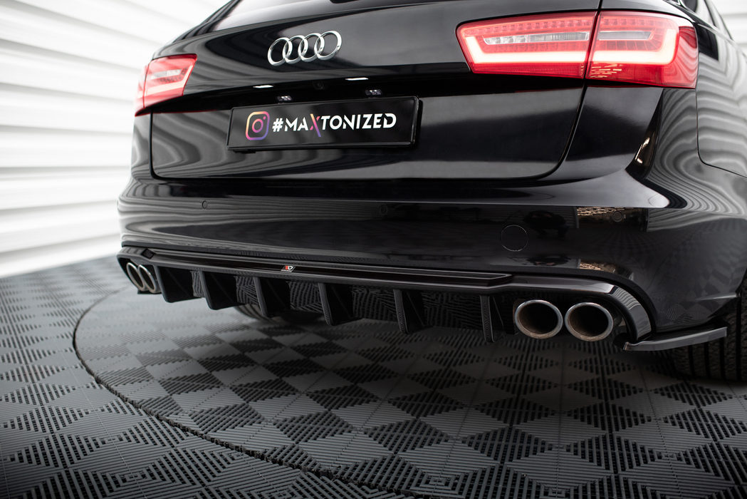 Maxton Design Rear Valance Audi A6 Sedan / Avant C7 (Version with dual exhausts on both sides)