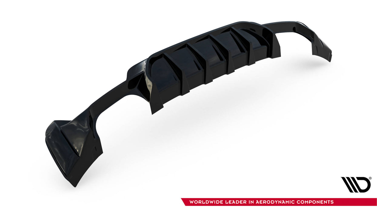 Maxton Design Rear Valance BMW 4 Coupe / Gran Coupe / Cabrio M-Pack F32 / F36 / F33 (Version with dual exhausts on both sides)