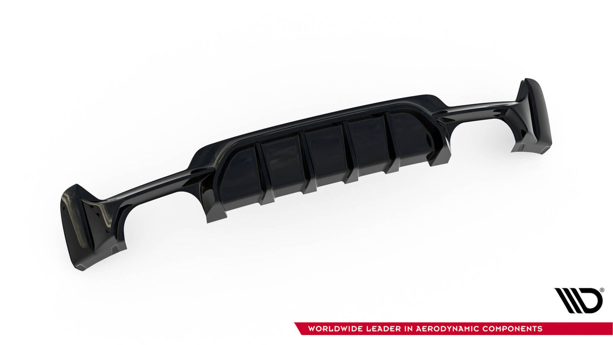 Maxton Design Rear Valance BMW 4 Coupe / Gran Coupe / Cabrio M-Pack F32 / F36 / F33 (Version with dual exhausts on both sides)