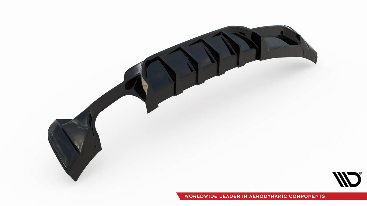 Maxton Design Rear Valance BMW 4 Coupe / Gran Coupe / Cabrio M-Pack F32 / F36 / F33 (Version with exhaust on one side)