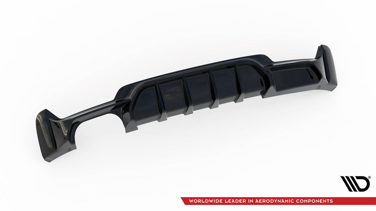 Maxton Design Rear Valance BMW 4 Coupe / Gran Coupe / Cabrio M-Pack F32 / F36 / F33 (Version with exhaust on one side)