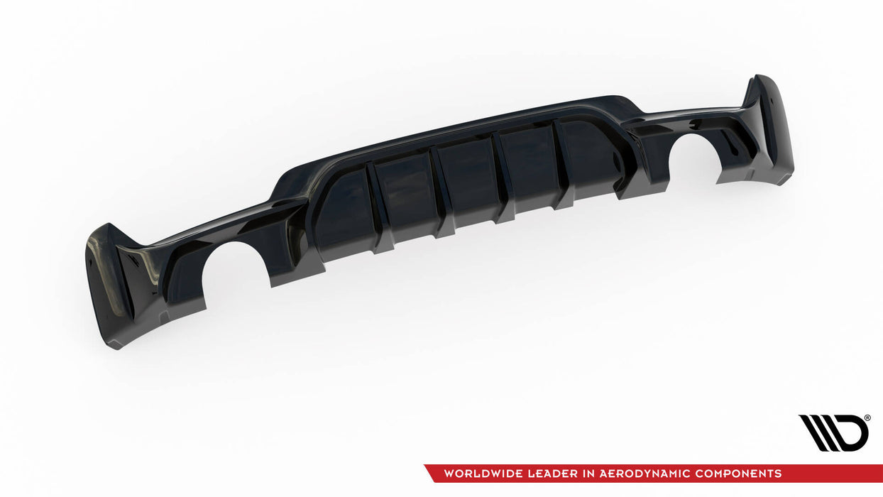Maxton Design Rear Valance BMW 4 Coupe / Gran Coupe / Cabrio M-Pack F32 / F36 / F33 (Version with single exhausts on both sides)