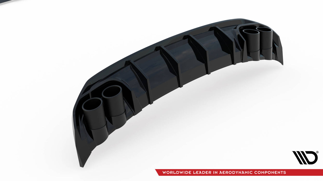 Maxton Design Rear Valance + Exhaust Ends Imitation Audi A3 S-Line Sedan 8Y