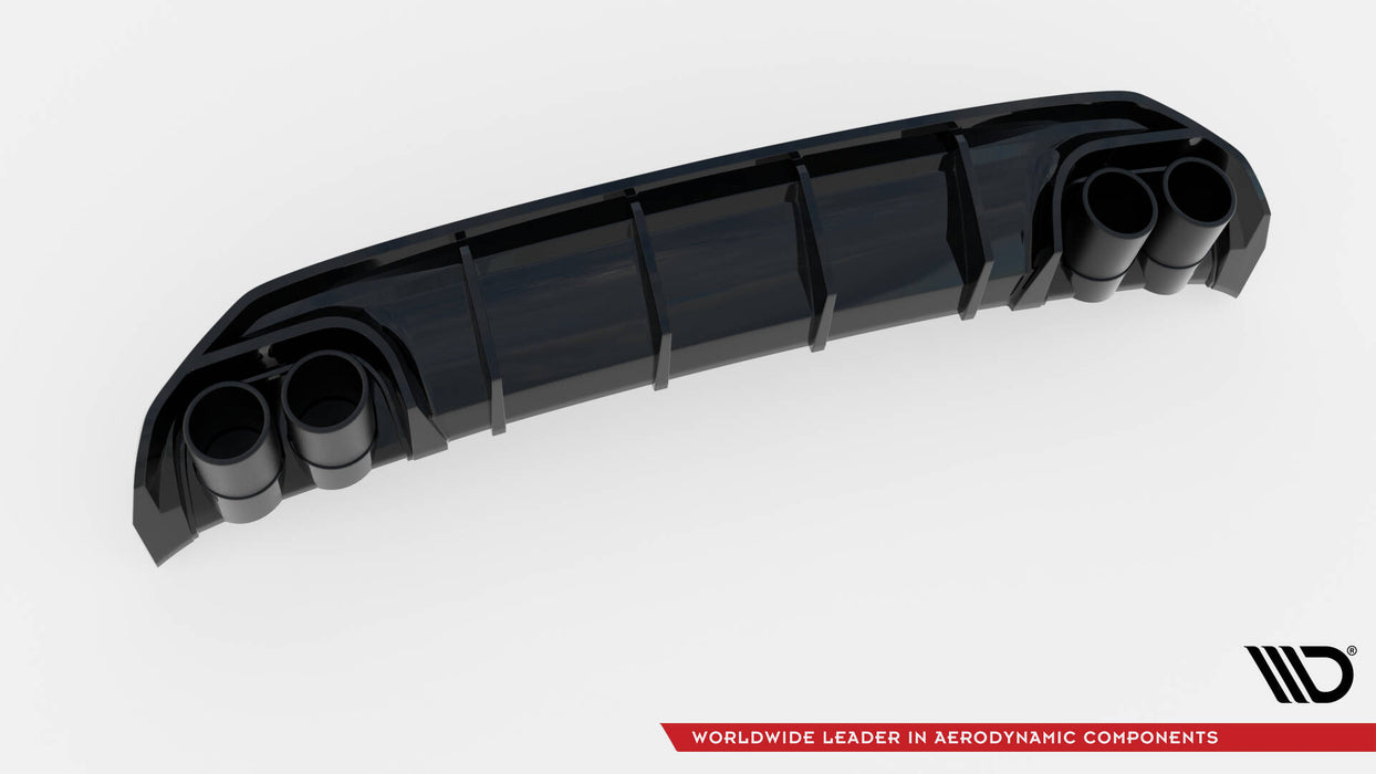 Maxton Design Rear Valance + Exhaust Ends Imitation Audi A3 S-Line Sedan 8Y