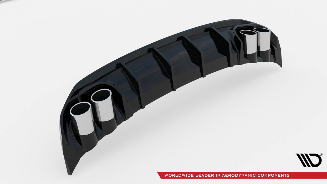 Maxton Design Rear Valance + Exhaust Ends Imitation Audi A3 S-Line Sedan 8Y