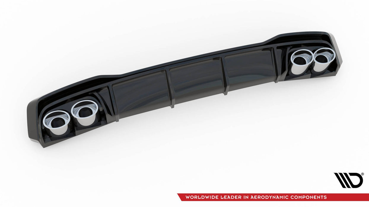 Maxton Design Rear Valance + Exhaust Ends Imitation Audi A7 S-Line C8 / S7 C8 / C8 Facelift / S7 Facelift