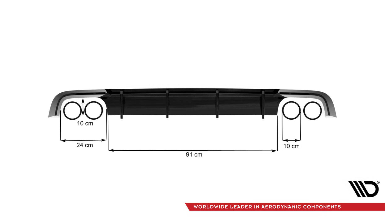 Maxton Design Rear Valance V.1 Audi S6 C7 Facelift