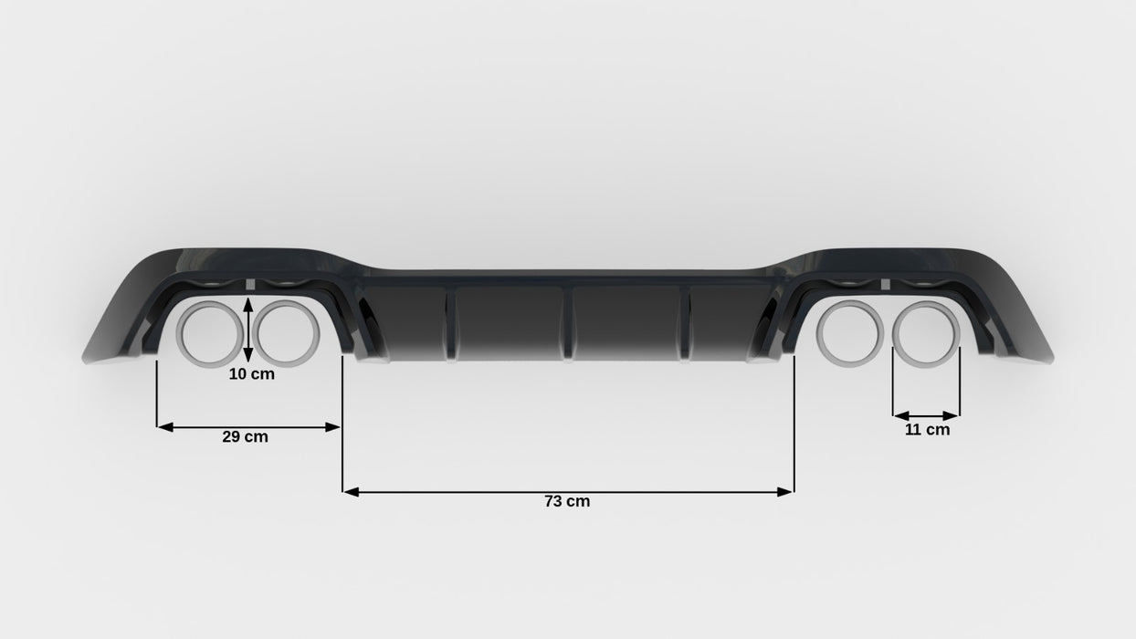 Maxton Design Rear Valance V.1 Volkswagen Golf R Mk8