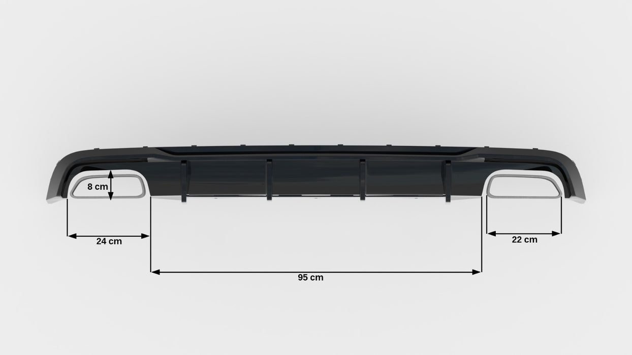 Maxton Design Rear Valance V.2 Audi A6 / A6 C7 S-line/ S6 C7 Facelift