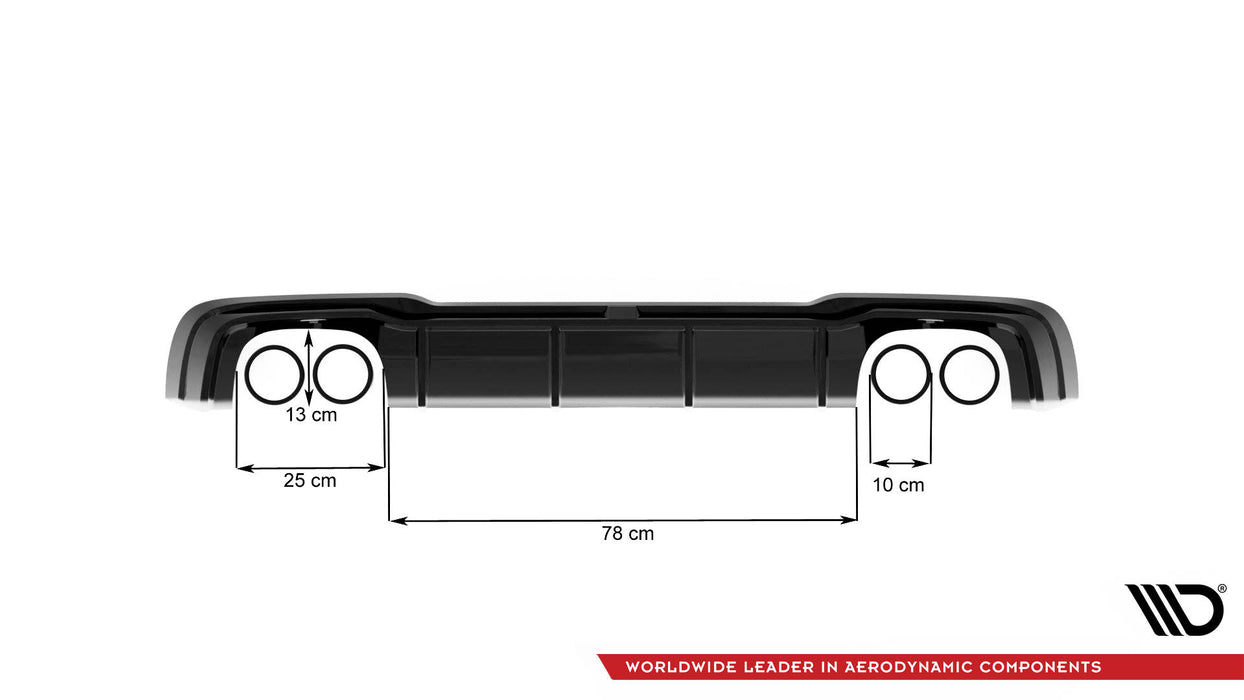 Maxton Design Rear Valance V.2  Audi RS3 Sportback 8V Facelift