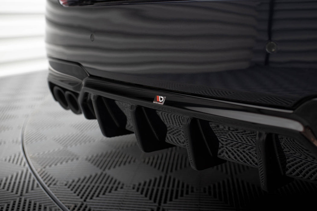 Maxton Design Rear Valance V.2 BMW 5 M-Pack F10 / F11 (Version with two double exhausts)